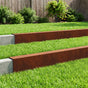 Garden Edging Cover 10 pcs 100 x 10 x 15 cm Weathering Steel