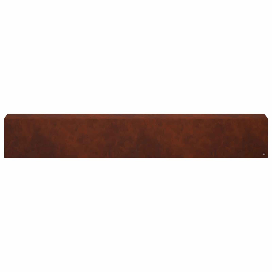Garden Edging Cover 10 pcs 100 x 10 x 15 cm Weathering Steel
