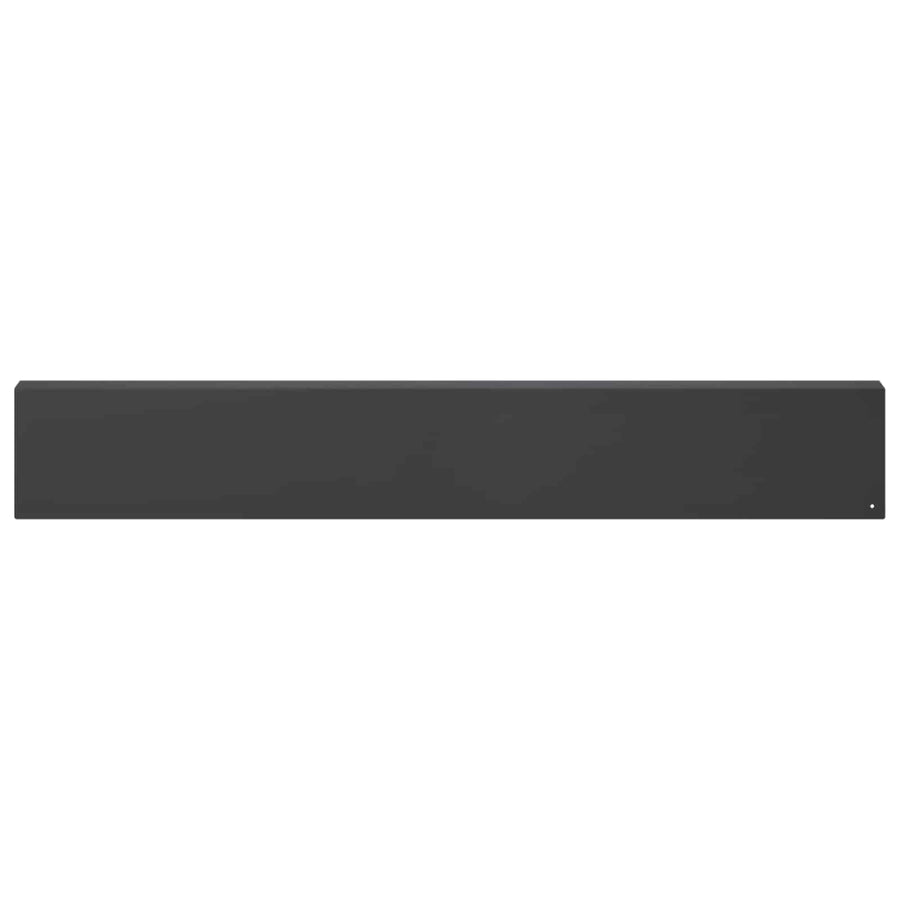 Garden Edging Cover 10 pcs 100 x 5 x 15 cm Steel Black