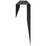 Garden Edging Cover 10 pcs 100 x 6 x 15 cm Steel Black