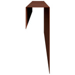 Garden Edging Cover 10 pcs 100 x 6 x 15 cm Weathering Steel