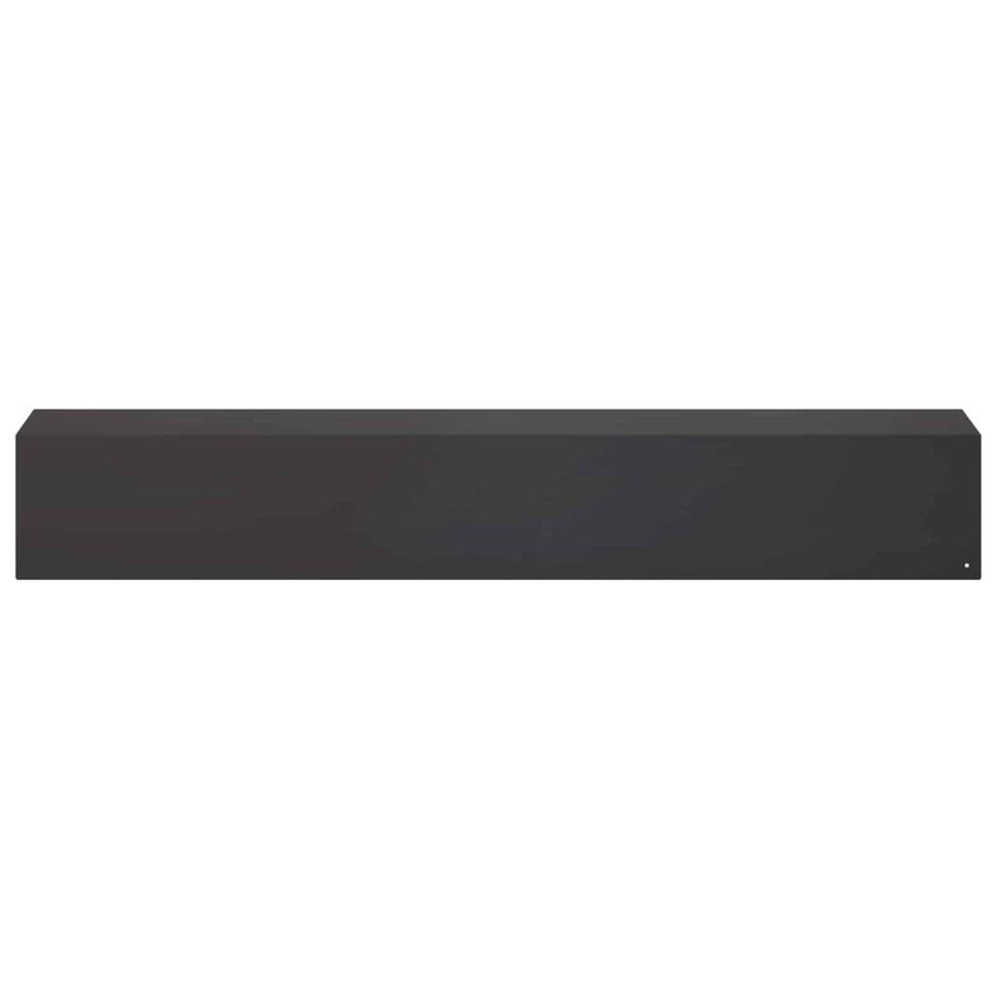 Garden Edging Cover 10 pcs 100 x 15 x 15 cm Steel Black