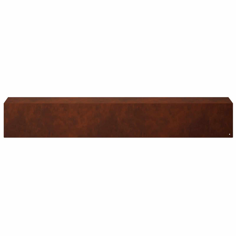 Garden Edging Cover 10 pcs 100 x 15 x 15 cm Weathering Steel