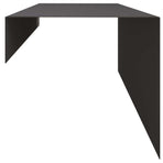 Garden Edging Cover 10 pcs 100 x 20 x 15 cm Steel Black