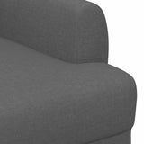 Loveseat with button tufted Dark Grey 116 x 67 x 80 cm Fabric - 45-Degree Angle
