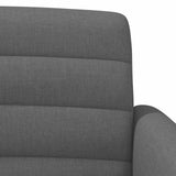 Loveseat with button tufted Dark Grey 116 x 67 x 80 cm Fabric - Rear View