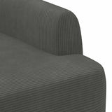 Loveseat with button tufted Dark Grey 116 x 67 x 81 cm - 45-Degree Angle
