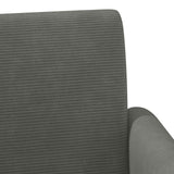 Loveseat with button tufted Dark Grey 116 x 67 x 81 cm - Rear View