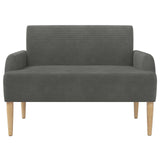 Loveseat with button tufted Dark Grey 116 x 67 x 81 cm