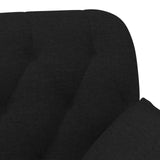 Loveseat with button tufted Black 111 x 68 x 80 cm Fabric - Rear View