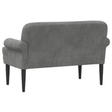 Loveseat with button tufted Dark Grey 120 x 66 x 78 cm Velvet