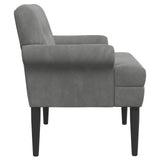 Loveseat with button tufted Dark Grey 120 x 66 x 78 cm Velvet