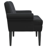 Loveseat with button tufted Black 120 x 66 x 78 cm Velvet - Side View