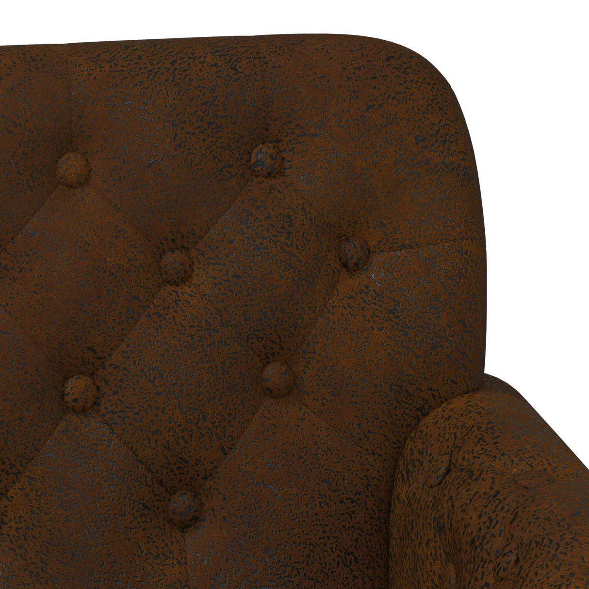Loveseat with button tufted Brown 120 x 65 x 78 cm