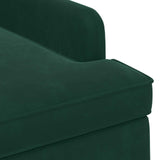 Loveseat with button tufted Dark Green 111 x 65 x 79 cm Velvet - 45-Degree Angle