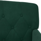 Loveseat with button tufted Dark Green 111 x 65 x 79 cm Velvet - Rear View