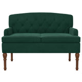 Loveseat with button tufted Dark Green 111 x 65 x 79 cm Velvet