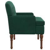 Loveseat with button tufted Dark Green 111 x 65 x 79 cm Velvet - Side View