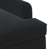 Loveseat with button tufted Black 111 x 65 x 79 cm Velvet
