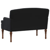 Loveseat with button tufted Black 111 x 65 x 79 cm Velvet