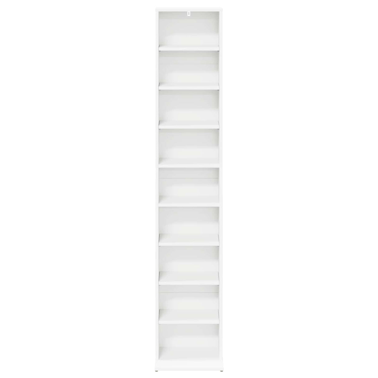 CD Cabinet White 33 x 23.5 x 175 cm Engineered Wood