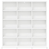 CD Cabinet White 96 x 23.5 x 97.5 cm Engineered Wood