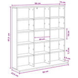 CD Cabinet White 96 x 23.5 x 97.5 cm Engineered Wood - Extra Image