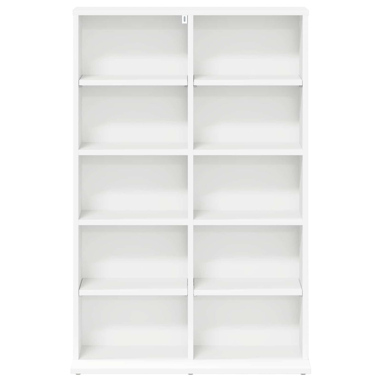CD Cabinet White 65 x 23.5 x 97.5 cm Engineered Wood