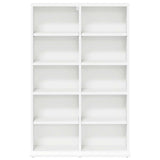 CD Cabinet White 65 x 23.5 x 97.5 cm Engineered Wood - 45-Degree Angle