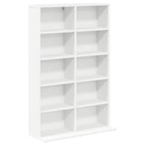 CD Cabinet 2 pcs White 65 x 23.5 x 97.5 cm Engineered Wood