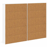 CD Cabinet 2 pcs White 65 x 23.5 x 97.5 cm Engineered Wood - Low Angle