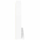 CD Cabinet 2 pcs White 65 x 23.5 x 97.5 cm Engineered Wood - Close-Up Angle