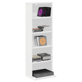 CD Cabinet White 33 x 23.5 x 97.5 cm Engineered Wood