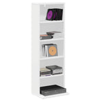 CD Cabinet White 33 x 23.5 x 97.5 cm Engineered Wood, image 3