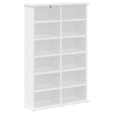 CD Cabinet White 60 x 17 x 92 cm Engineered Wood