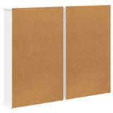 CD Cabinet 2 pcs White 60 x 17 x 92 cm Engineered Wood - Low Angle