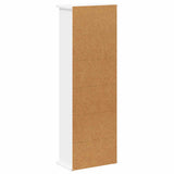 CD Cabinet White 60 x 17 x 92 cm Engineered Wood