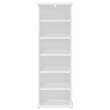 CD Cabinet White 60 x 17 x 92 cm Engineered Wood