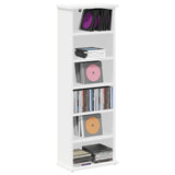 CD Cabinet White 60 x 17 x 92 cm Engineered Wood