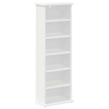 CD Cabinet 2 pcs White 60 x 17 x 92 cm Engineered Wood
