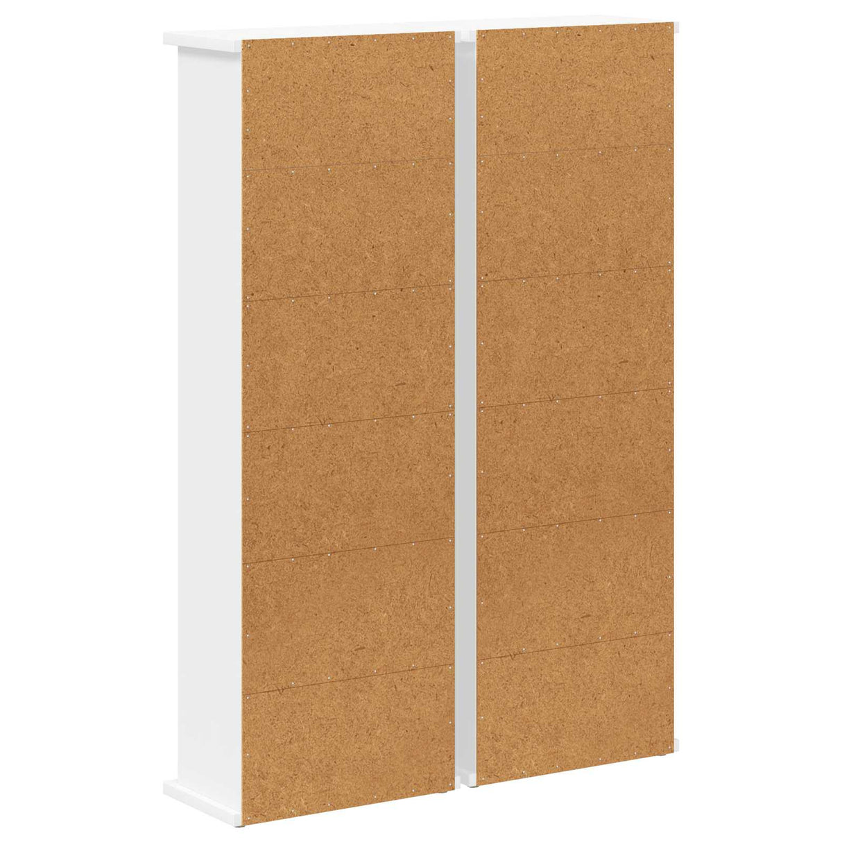 CD Cabinet 2 pcs White 60 x 17 x 92 cm Engineered Wood