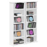 CD Cabinet 2 pcs White 60 x 17 x 92 cm Engineered Wood