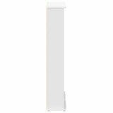 CD Cabinet 2 pcs White 60 x 17 x 92 cm Engineered Wood