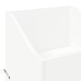 Record Cabinet White 36 x 36 x 95.5 cm Engineered Wood