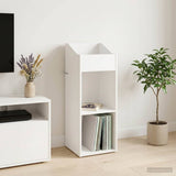 Record Cabinet White 36 x 36 x 95.5 cm Engineered Wood