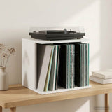 Vinyl Record Storage White 42 x 33 x 36 cm Engineered Wood