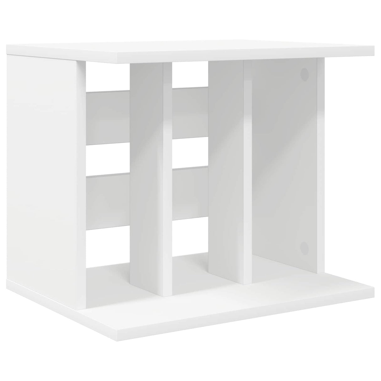 Vinyl Record Storage White 42 x 33 x 36 cm Engineered Wood