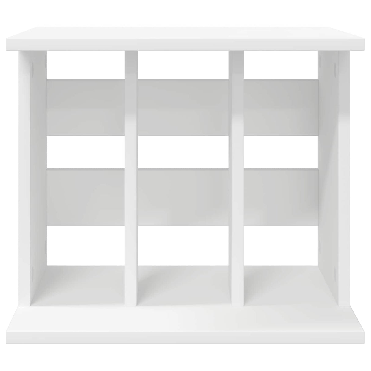 Vinyl Record Storage White 42 x 33 x 36 cm Engineered Wood