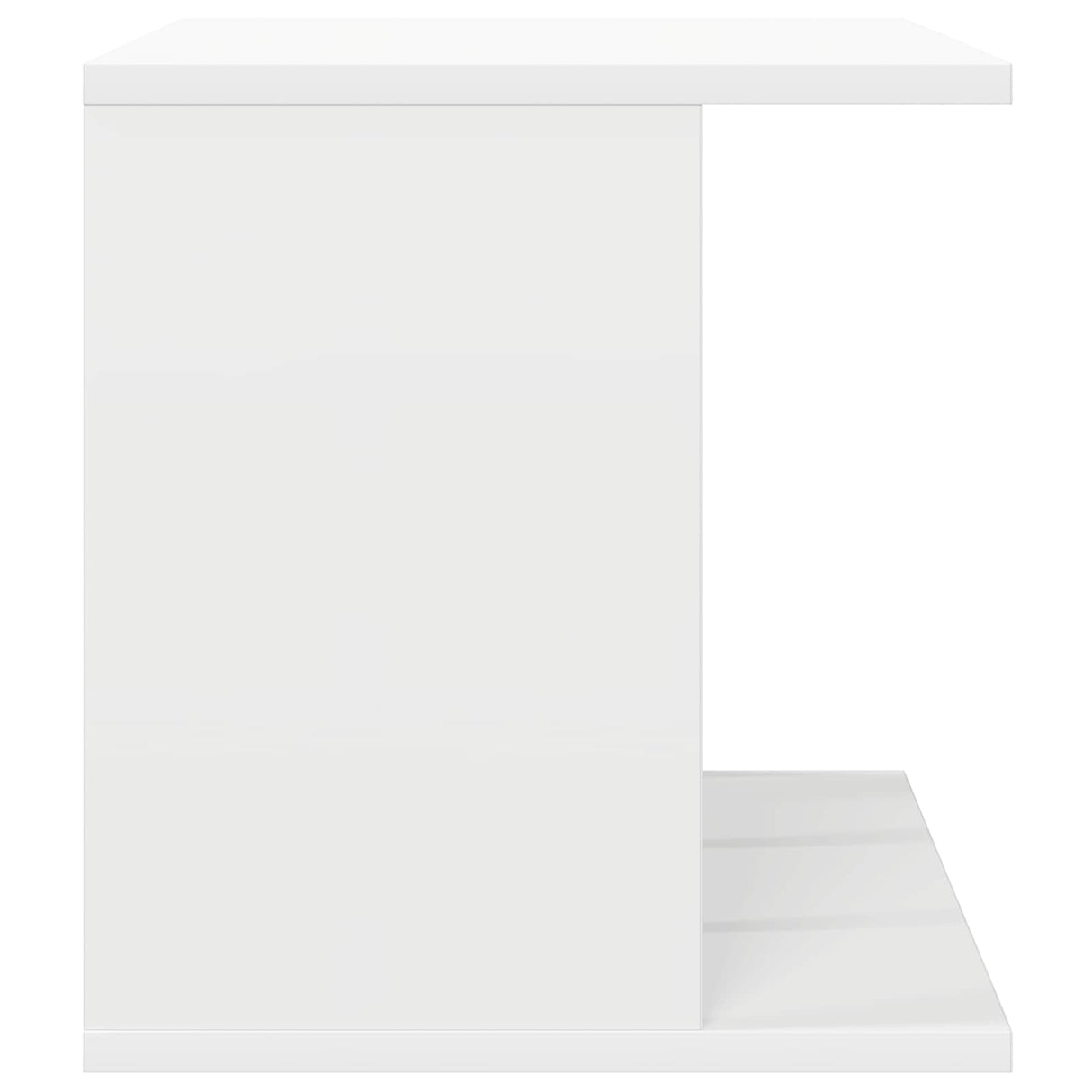 Vinyl Record Storage White 42 x 33 x 36 cm Engineered Wood