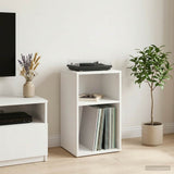 Record Cabinet White 38 x 33 x 61 cm Engineered Wood